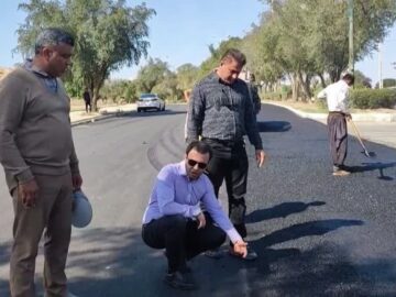 آغاز ادامه نهضت آسفالت معابر و خیابان های شوشتر