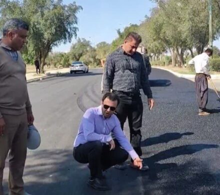 آغاز ادامه نهضت آسفالت معابر و خیابان های شوشتر