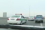 فیلم| تعقیب و گریز ترسناک پلیس با سارق یک خودرو خلاف جهت خیابان در گرگان!