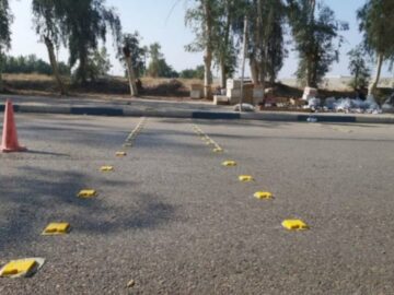 رنگ آمیزی سرعتگاه های سطح شهرستان شوشتر