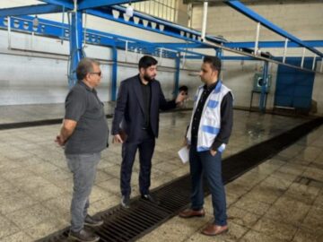 بازدید مشترک از کشتارگاه دام شهرداری شهرستان شوشتر