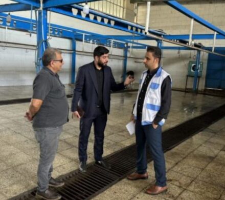 بازدید مشترک از کشتارگاه دام شهرداری شهرستان شوشتر