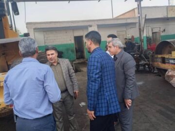 بازدید شهردار کهن شهر شوشتر از واحد موتوری شهرداری شوشتر