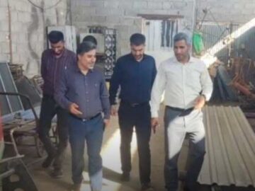 بازدید شهردار کهن شهر شوشتر از واحد موتوری معاونت خدمات شهری شهرداری شوشتر
