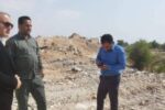 بازدید از جایگاه های غیر قانونی تخلیه نخاله های ساختمانی و پسماندهای شهری در شوشتر