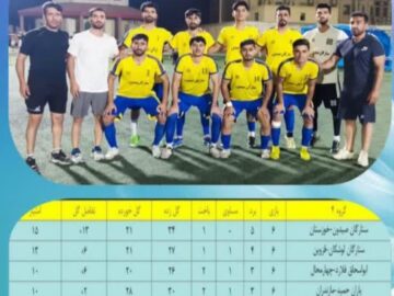 صعود تیم مینی‌فوتبال ستارگان صیدون خوزستان به مرحله نهایی لیگ برتر کشور